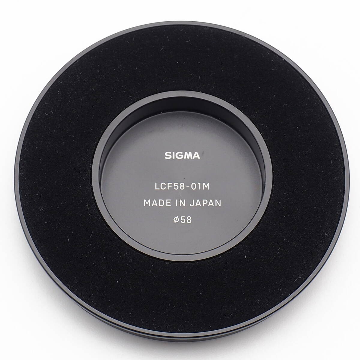 SIGMA Lens Cap LCF58-01M for 35mm F2 50mm F2 DG DN Contemporary L-Mount / E-Mount マグネット式 メタルキャップ スペア 中古お買い得