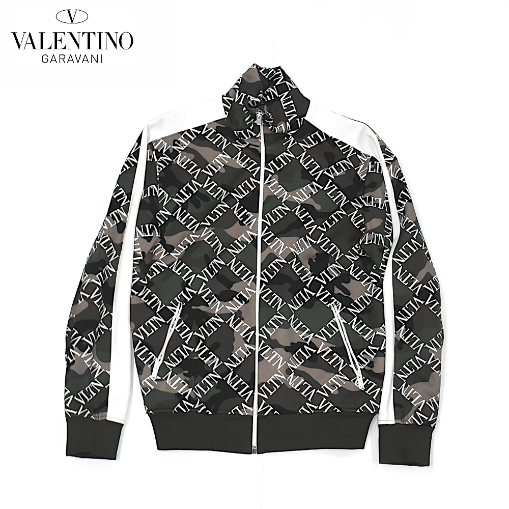 【A02615】VALENTINO ヴァレンティノ ガラヴァーニ VLTN カモ ボンバージャケット Mサイズ