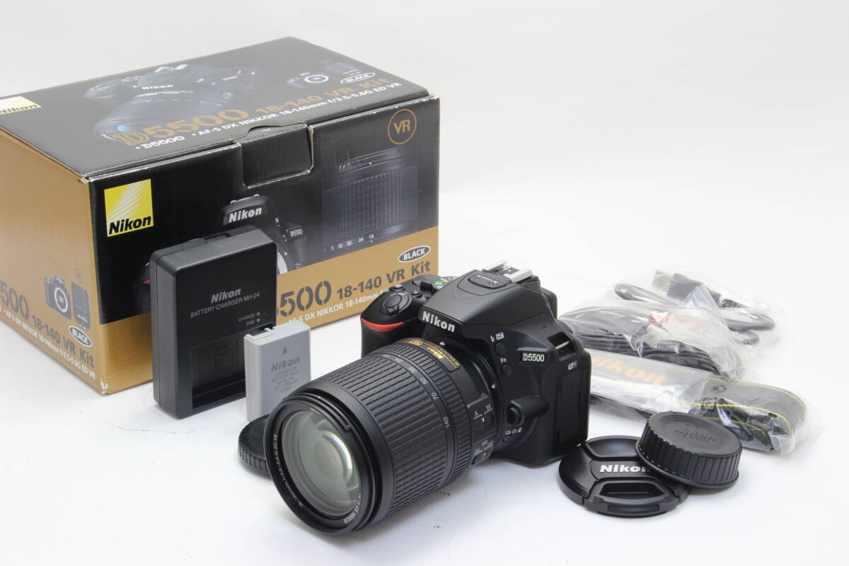 未使用 Nikon ニコン D5500 AF-S DX NIKKOR 18-140mm VR レンズキット 初期不良返品無料