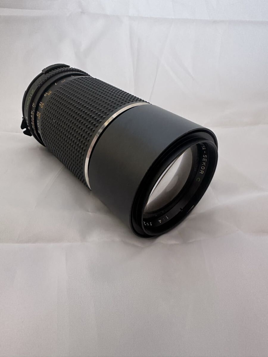 ★外観美品★MAMIYA-SEKOR C 1：4 210mm マミヤ カメラレンズ 中判カメラ用 マニュアルフォーカス　＃８１７０２★