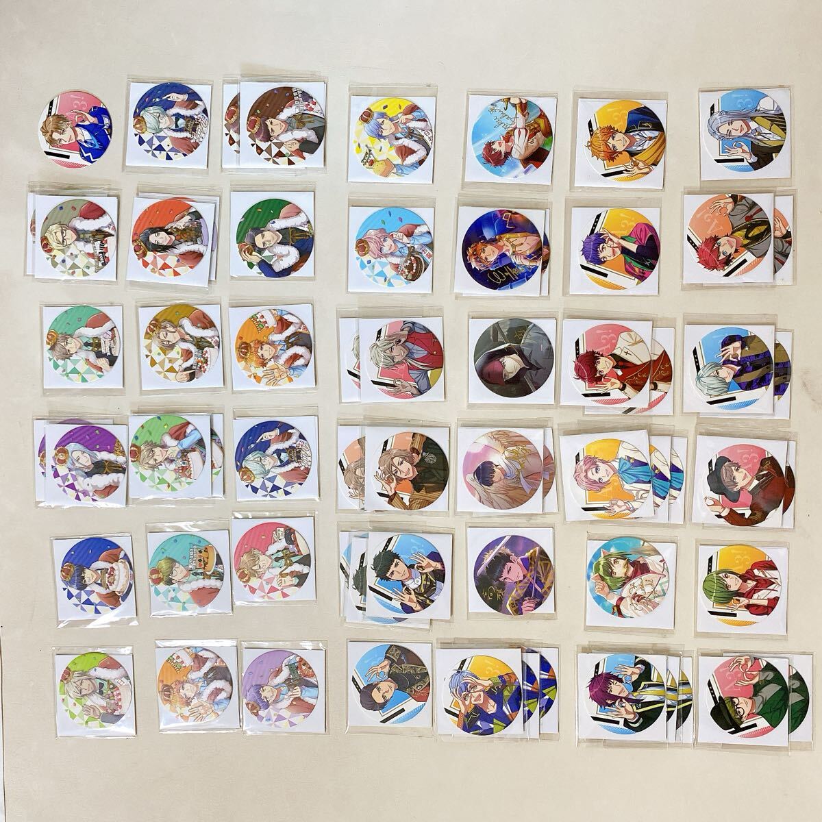 A3! コースター 64枚セット キャラクターグッズ まとめ売り まとめて 大量 アニカフェ コレクション 保管品 収集 60枚以上