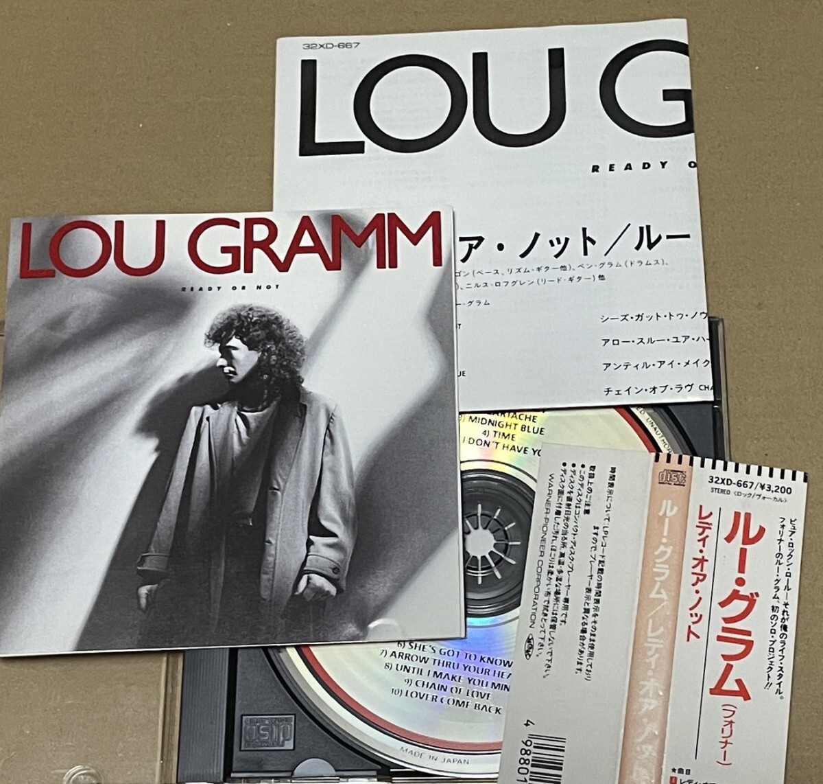 送料込 ルー・グラム - レディ・オア・ノット 国内盤CD / Lou Gramm - Ready Or Not / 32XD667