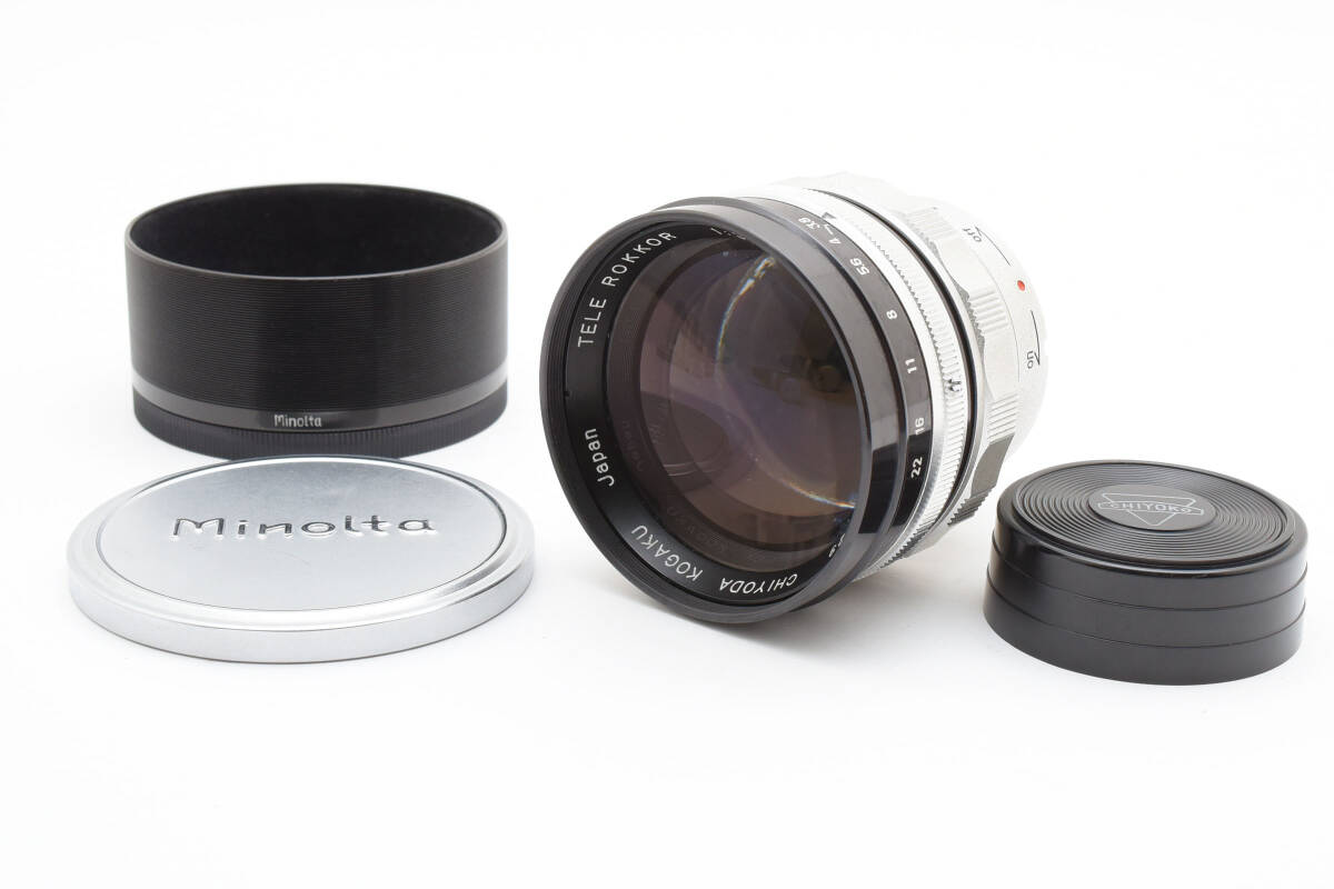 【価格見直し】 希少！ミノルタ スーパー A MINOLTA SUPER A用 CHIYODA KOGAKU TELE ROKKOR 10cm F3.8 100mm