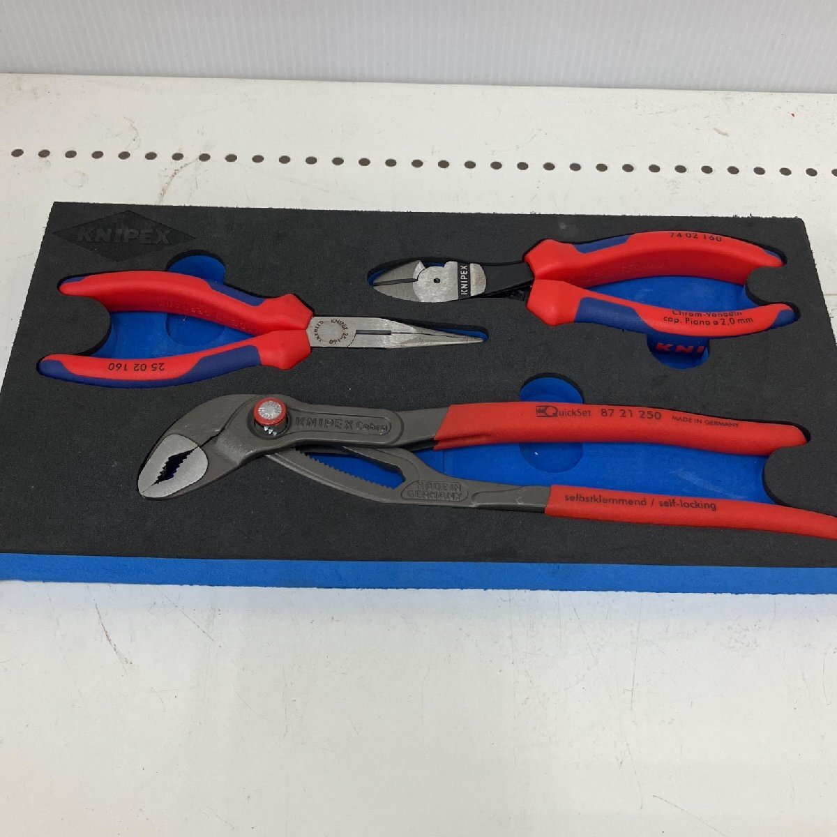 △△ KNIPEX クニペックス コブララジオペンチニッパー3PCセット KNI031SET 目立った傷や汚れなし