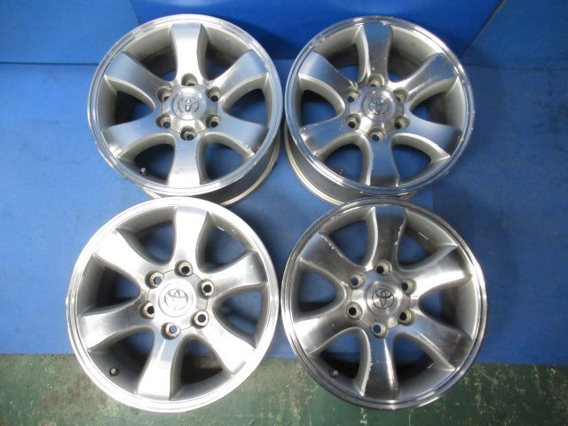 トヨタ ランドクルーザープラド 120 純正 17インチ 17X7.5J +30 6穴 PCD139.7 ホイール 1本 (g010026)