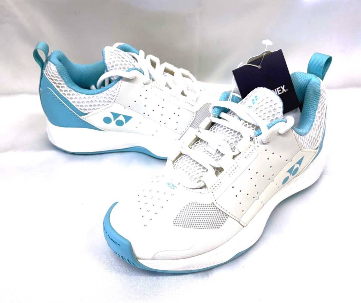 ◆送料無料◆即決お買得♪ヨネックスSHT106(063サックス)23.0cm◆テニスシューズYONEX◆パワークッション106