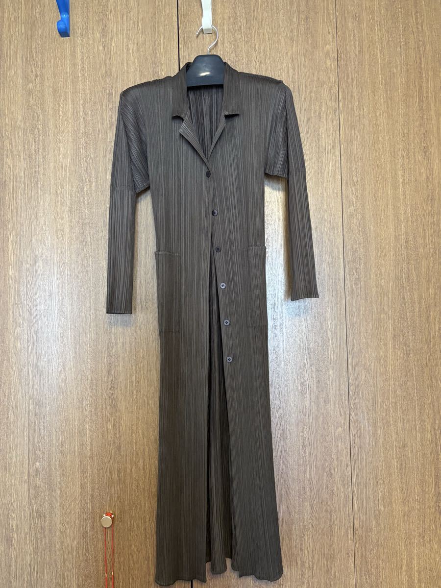 超美品 PLEATS PLEASE MIYAKE ISSEY イッセイミヤケロングカーディガン