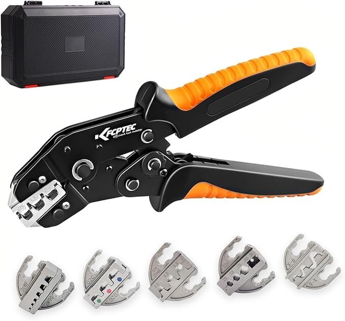 ☆ KF CPTEC 圧着工具セット 6点◆持ち運びに便利な収納ケース付き2,791円