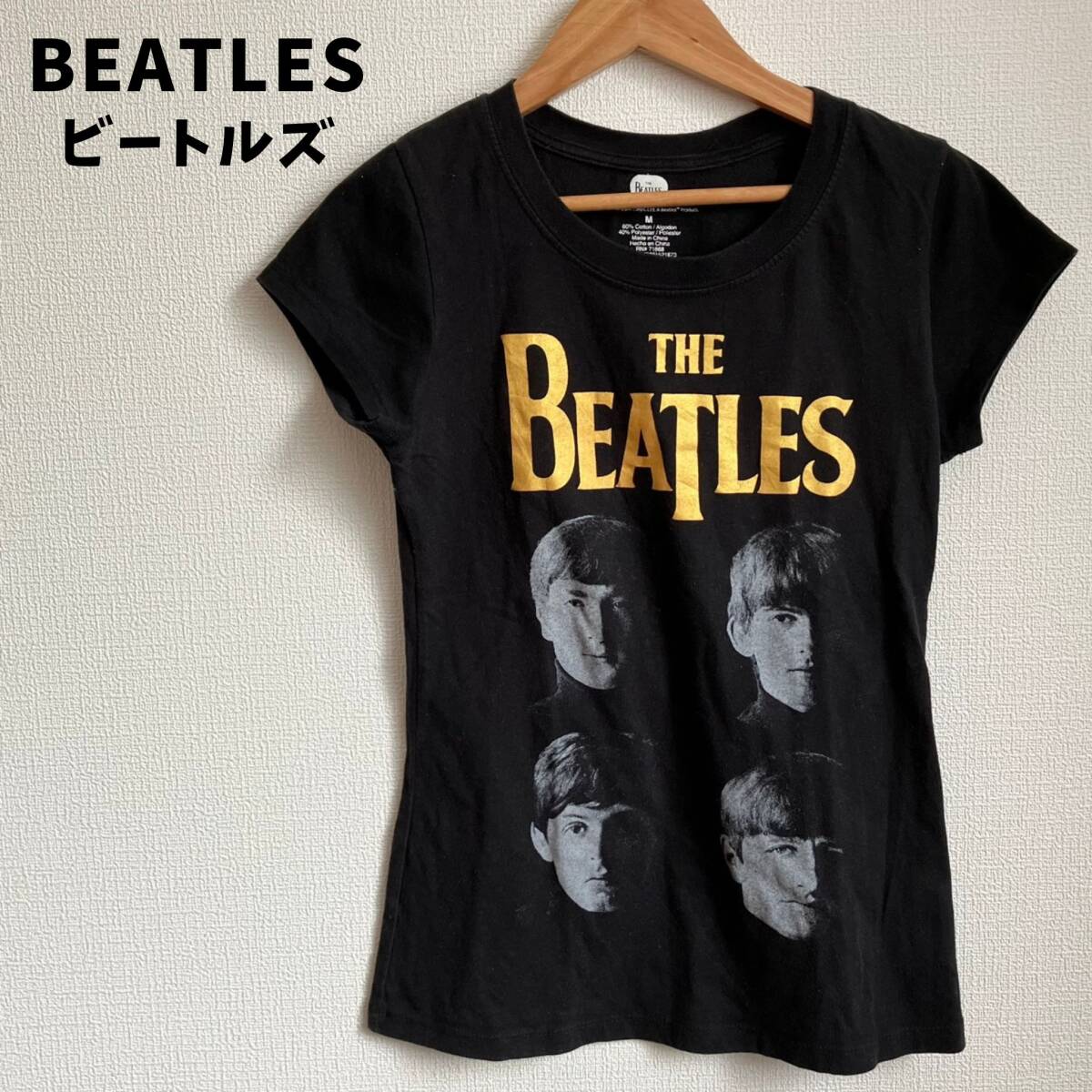 ヴィンテージ・レア★BEATLES ビートルズ Tシャツ ブラック Mサイズ