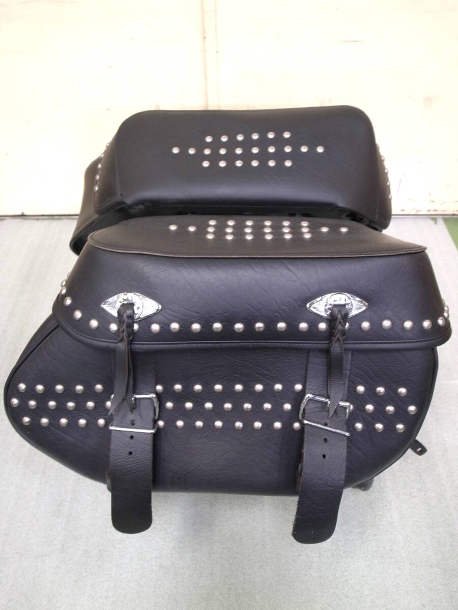 【超特価】ハーレーダビットソン純正 FLSTCノーマルサドルバック一式 90476-09 左 90477-09 右 ソフテイルヘリテイジクラシック 中古美品
