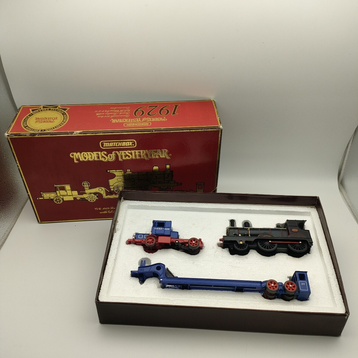 ★マッチボックス YS-16 1929 スキャメル 100トン トラック・トレーラー G.E.R. E4 2-4-0 機関車積載 レア