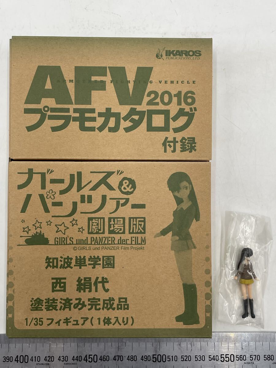 V3-64【ジャンク 未検品】AFVプラモカタログ2016 付録 ガールズ＆パンツァー 1/35 知波単学園 西絹代 塗装済完成品 フィギュア