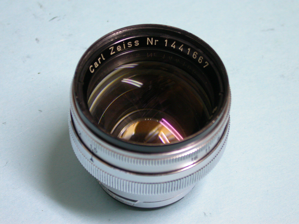 ツァイスイコン Contax用カールゾナー50/1.5 #1441667 後期 美品