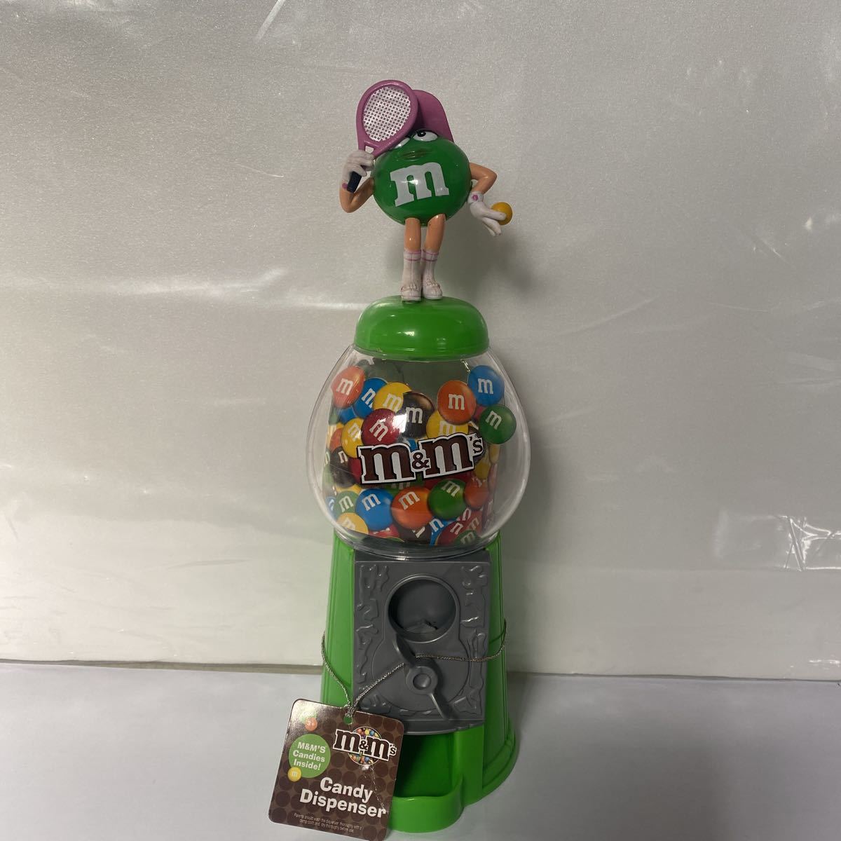 ⑤★★m＆m's★★キャンディーディスペンサー！★エムアンドエムズ★candy dispenser!検索：企業物、ガムボールマシン型、グリーン