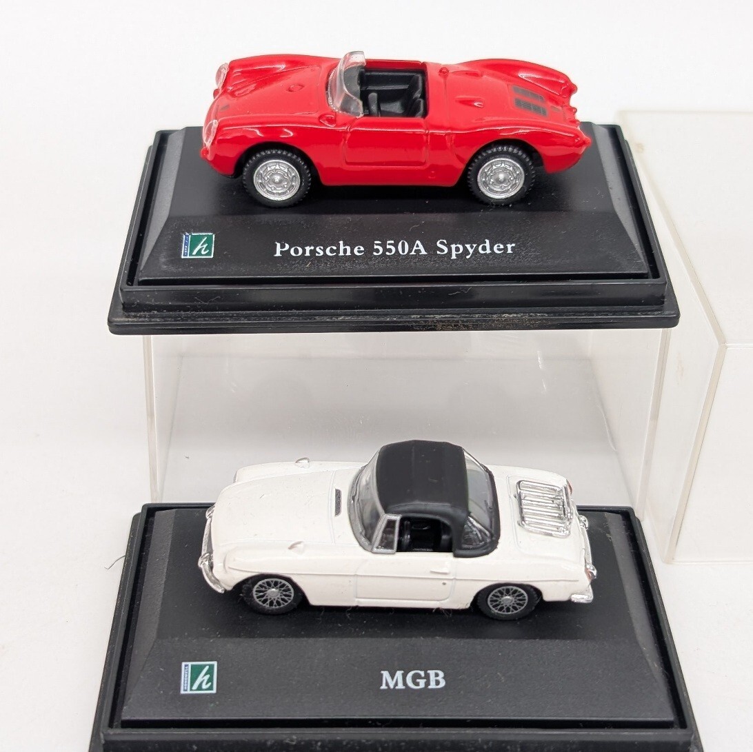 ホンウェル ミニカー ポルシェ550A spyder MGB まとめ売り 1/72 現状品