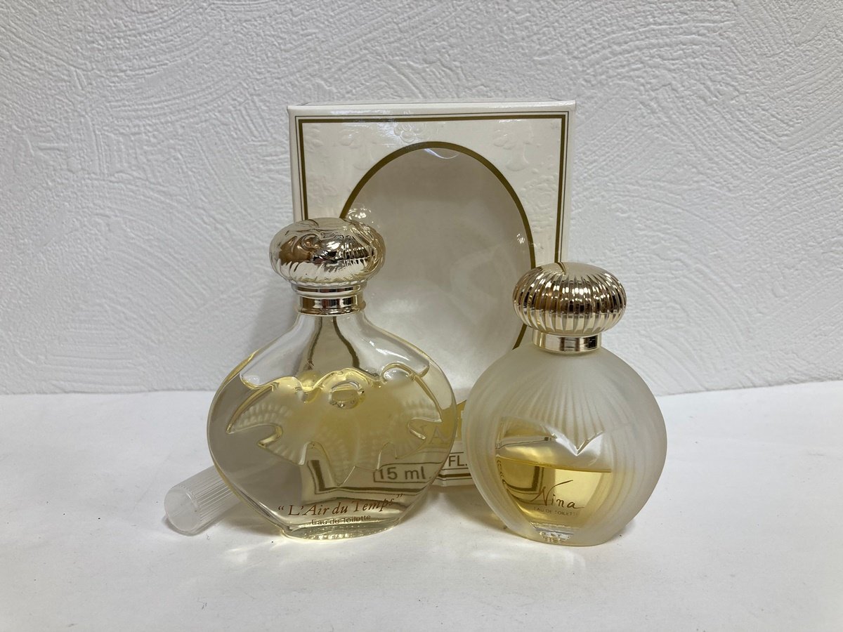 NINA RICCI 　ニナリッチ 　レールデュタン EAU　オードトワレ　　25ｍｌ 二ナ　EAU　 オードトワレ　　15ｍｌ　2点　香水　