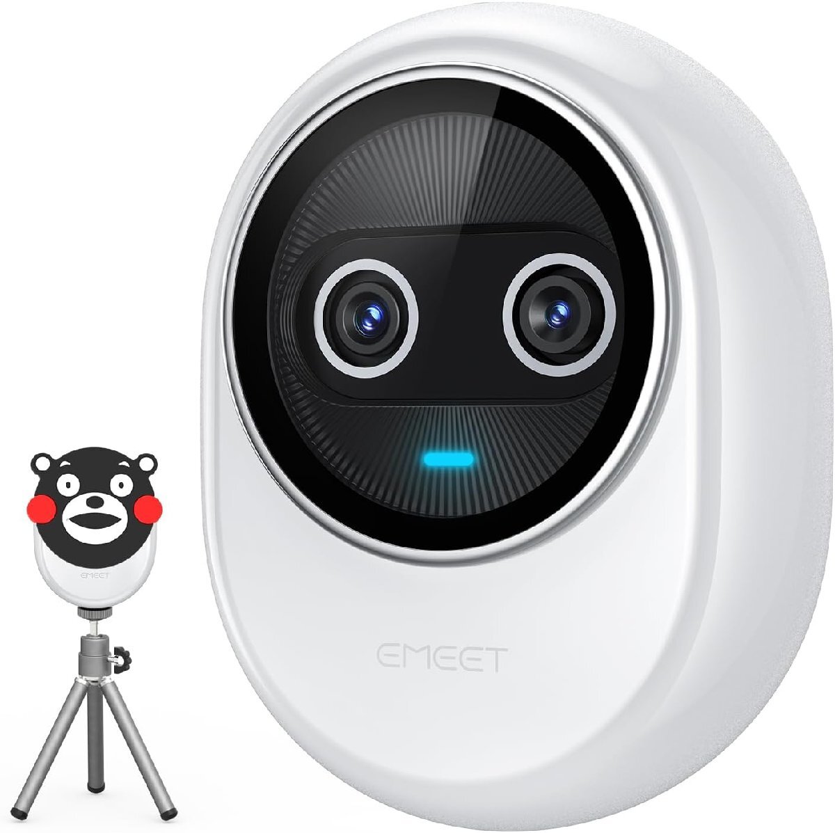 ∞ EMEET webカメラ Piko+ ホワイト 4K ライブ配信 オンライン会議 AIオートフォーカス □H8