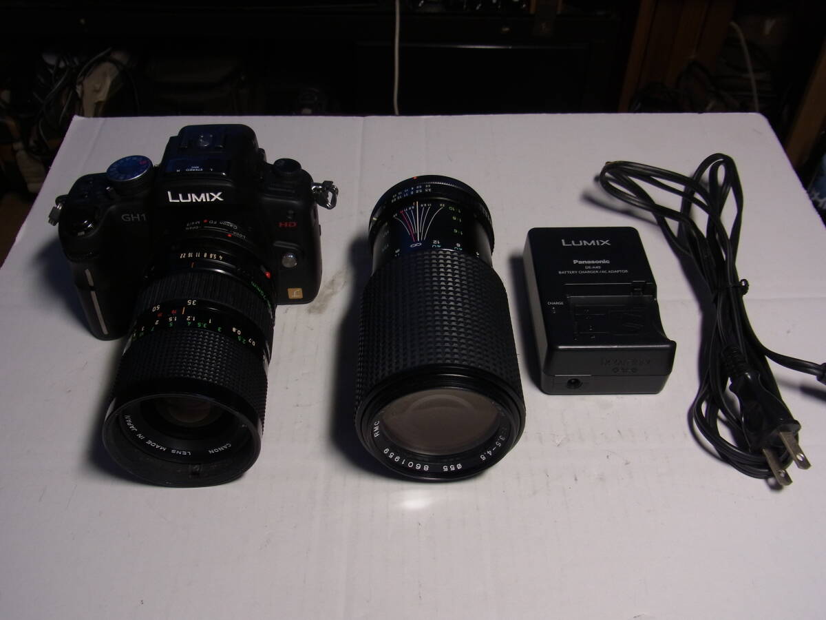 ★遊びカメラ　お勧め★Panasonic DMC-GH1改　1210万画素　マイクロフォーサーズ規格のデジタル一眼カメラ　キャノンレンズ使用　良品★