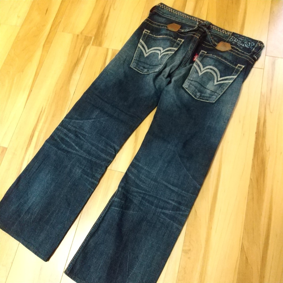 EDWIN BLUE TRIP ウエスト約86.5cm シューカット ジーンズ 日本製 エドウィン デニムパンツ BTL515M