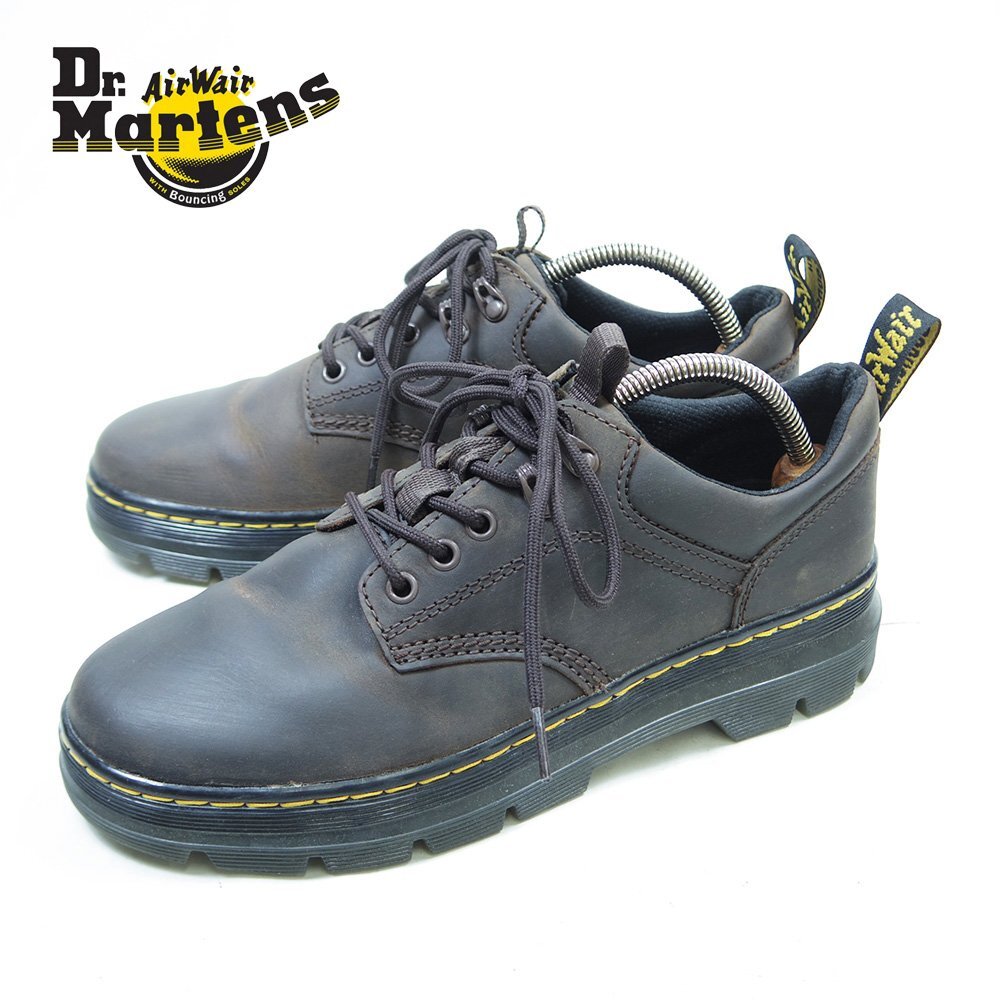 UK8　27cm相当　Dr.Martens　ドクターマーチン　3ホール＋2　レザーシューズ　　革靴　25.8.29/P3402