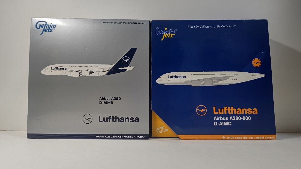 1/400 Gemini Jets ジェミニ ジェッツ Lufthansa ルフトハンザ航空 AIRBUS.A380-800 旅客機 2機セット