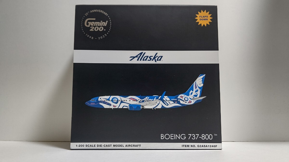 1/200 Gemini200 / Alaska Airlines アラスカ航空 BOEING B737-800 FLAPS DOWN 旅客機　