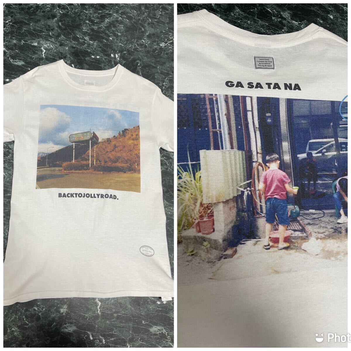TANGTANG タンタン フォトプリント Tシャツ GASATANG Sサイズ