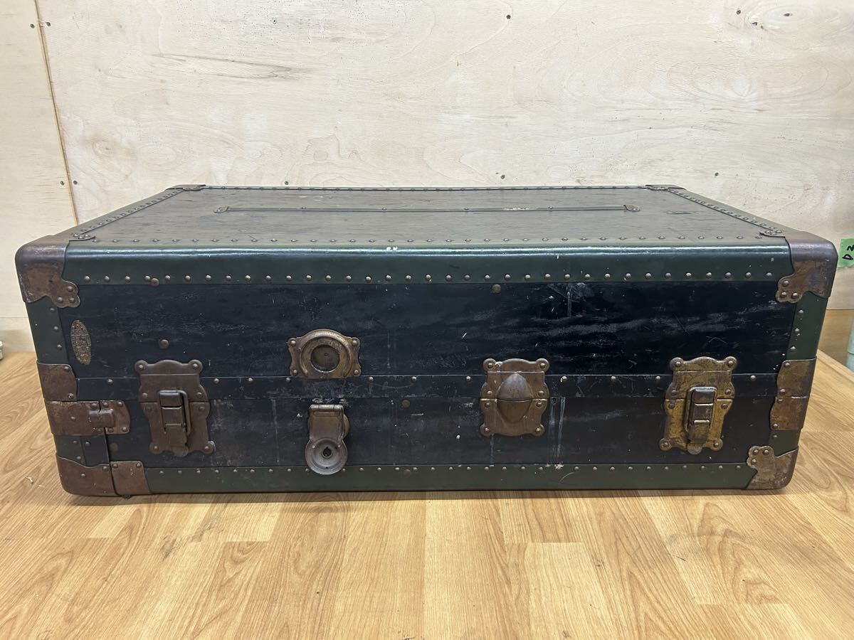 当時物 古い 大型 トランク STANNOX 雰囲気のある 収納 ヴィンテージ アンティーク 大きい ディスプレイ 店舗什器 直接引き取り可 奈良発