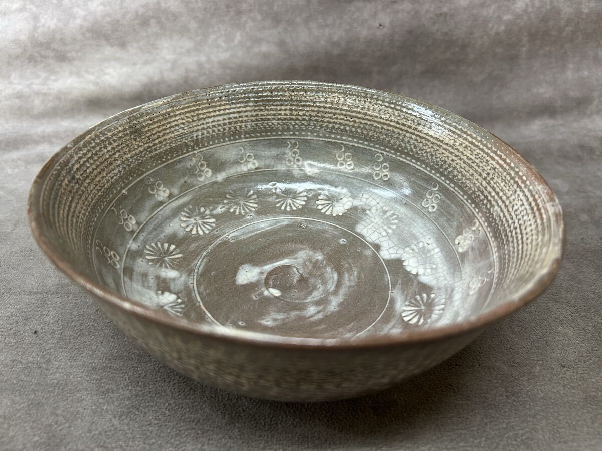 三嶋 菓子鉢 茶道具　器 大鉢 傷あり 