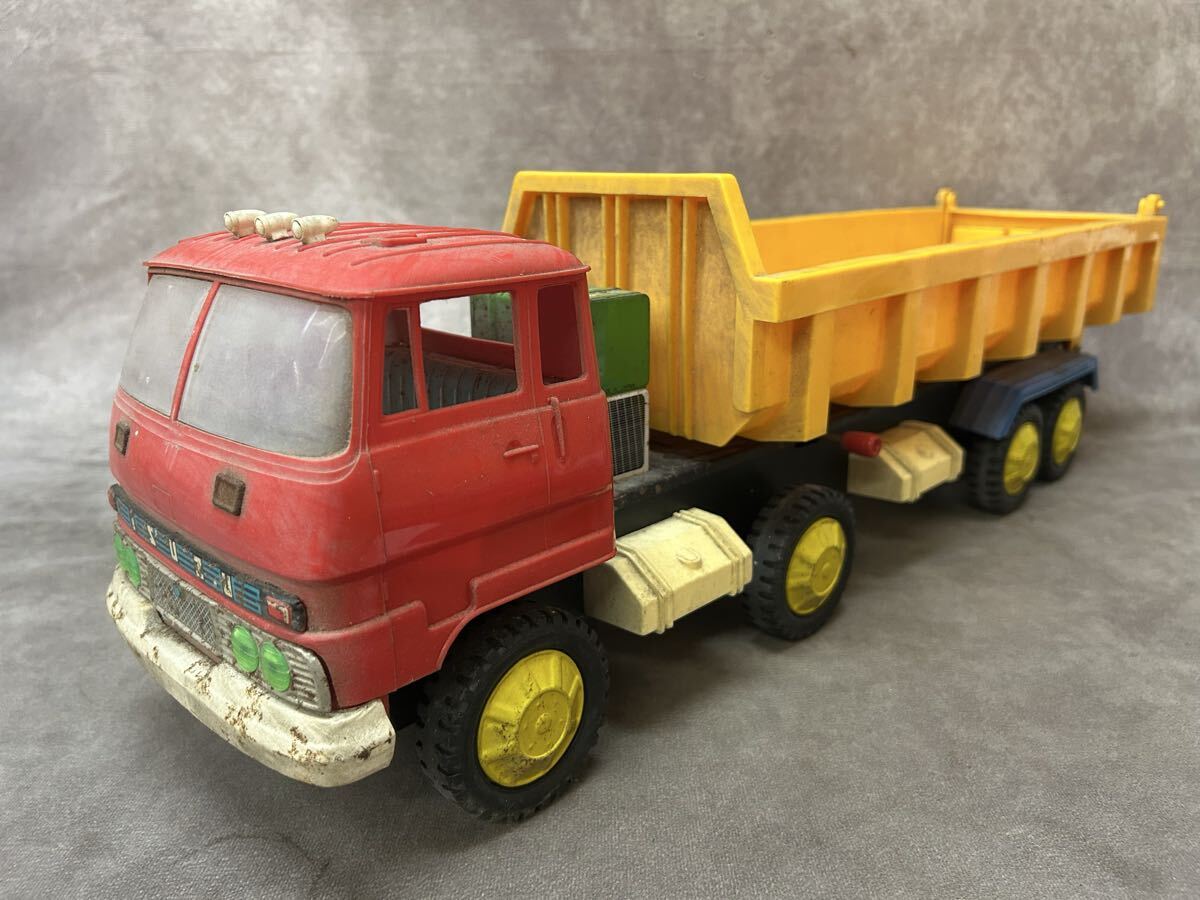 当時物 いすゞトラック 11トン ダンプトレーラー 現状品 ジャンク品 大きなトラック おもちゃ 玩具 全長約64cm コレクション 乗り物 日本製