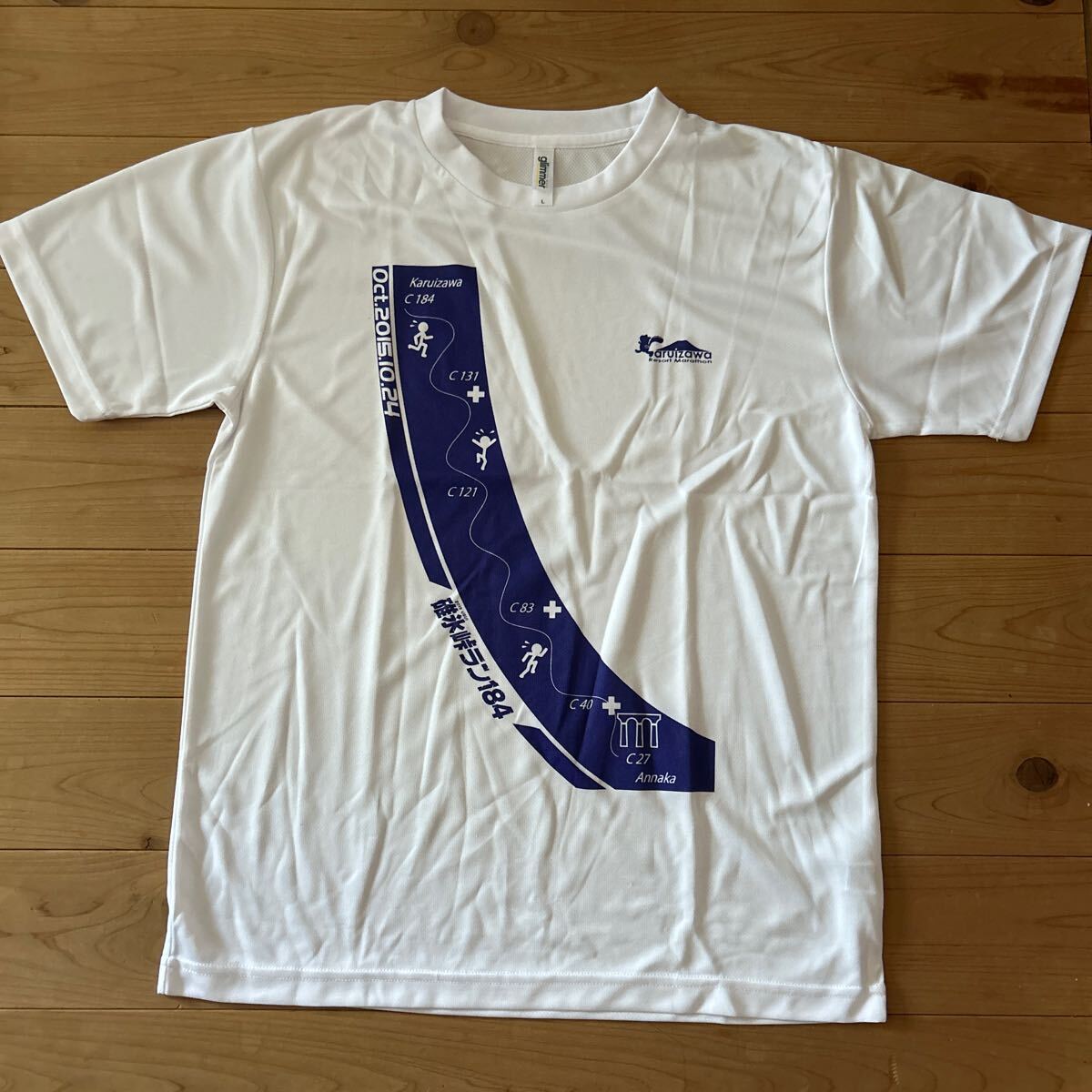 未使用品 2015年 軽井沢 リゾートマラソン Tシャツ Size L