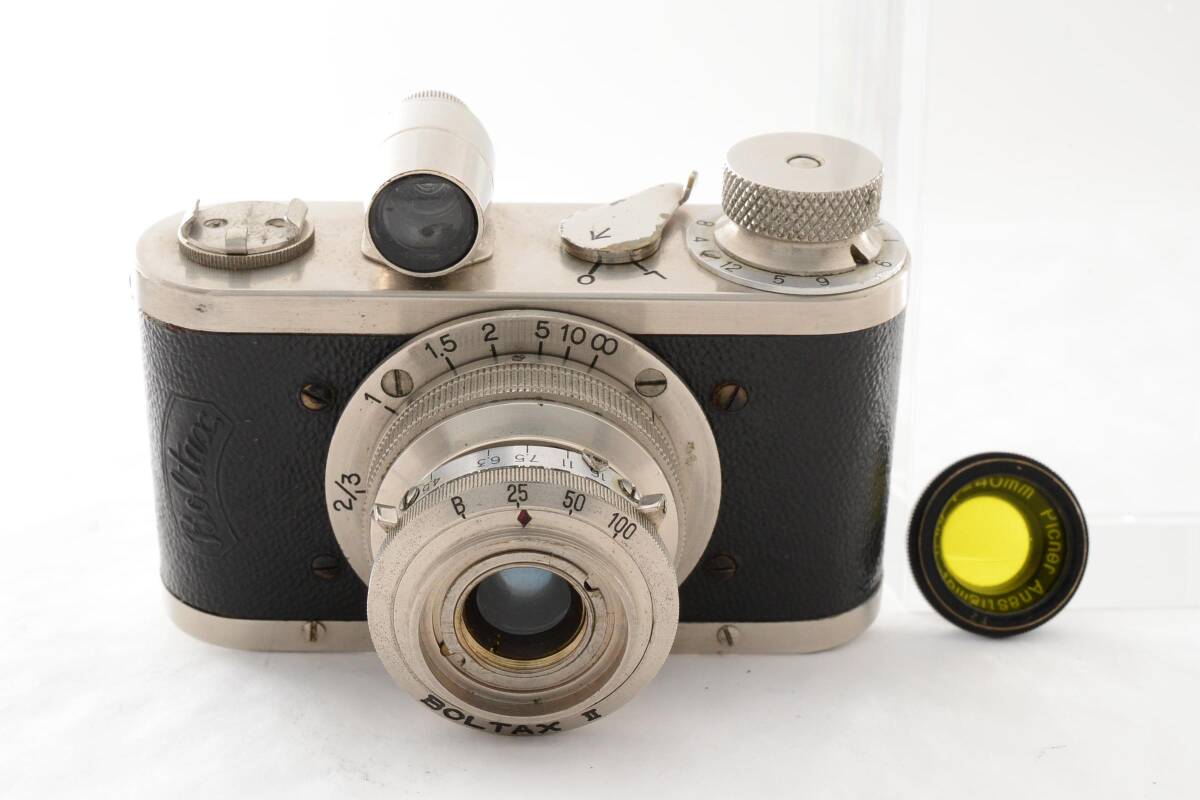 希少＊Boltax ボルタックス 宮川製作所 Boltax II Picner Anastigmat 40mm F4.5 ミニカメラ イエローフィルター付