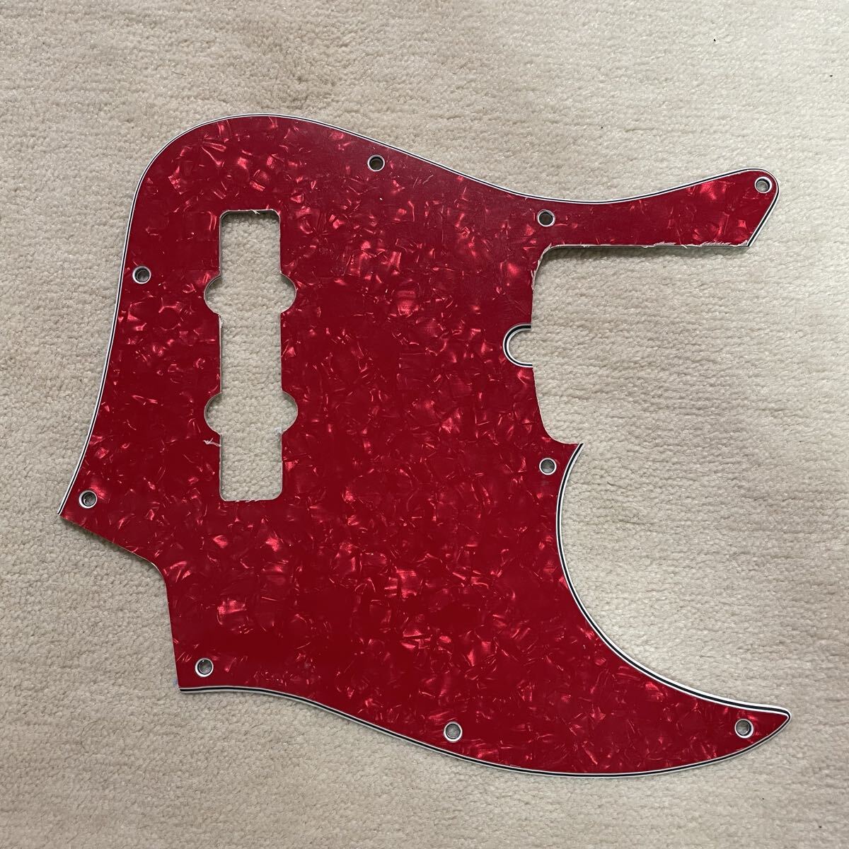 Fender USA JAZZ BASS ピックガード American Deluxe レッドパール 工房オーダー 未使用新品 Ultra