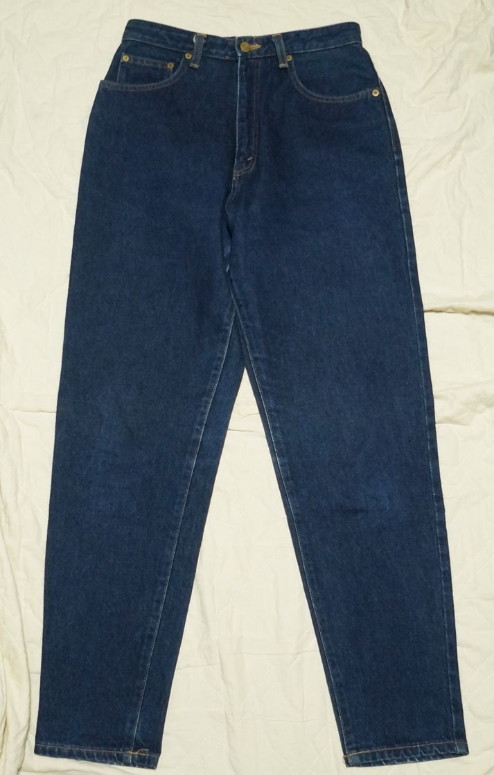 良品 日本製 BOBSON PRO Lady's PRO-L523 71cm 綿100％　テーパードデニムパンツ　ボブソンプロ MADE IN JAPAN 国産品