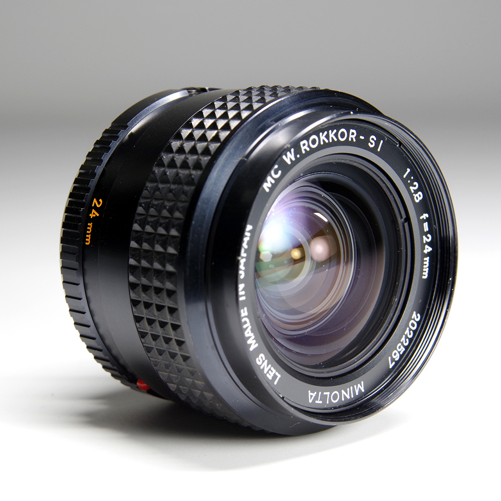 美品　ミノルタ　レンズ　MC W.ROKKOR-SL 1:2.8 f=24mm　594