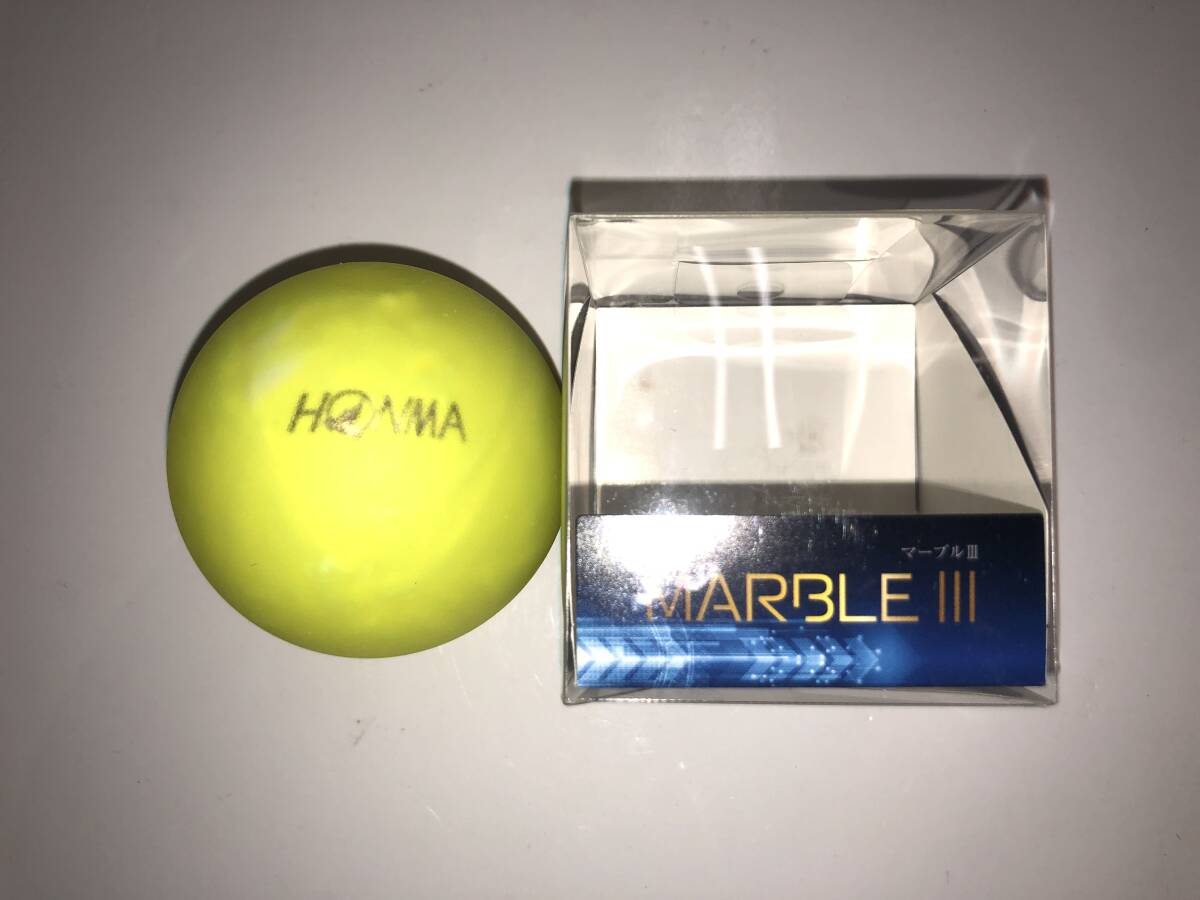 HONMA ホンマ MARBLEIII マーブル3 イエロー PGA2501 パークゴルフボール