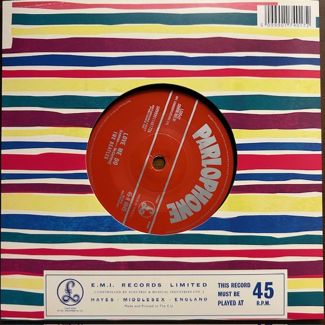 The Beatles / Love Me Do / レコード 45-R 4949,45-R 4714 UK & Europe盤 2012 リイシュー Misprint, Remastered, Mono