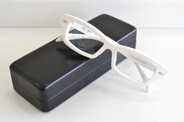 隆織 メガネフレーム TO-015 職人手作り　ホワイト　新品未使用