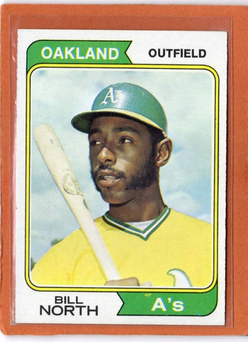 ●ビリー・ノース　カード　Vol.3　1974TOPPS #345　1016安打　395盗塁　盗塁王2回　76年75盗塁　オークランド・アスレチックス拍卖