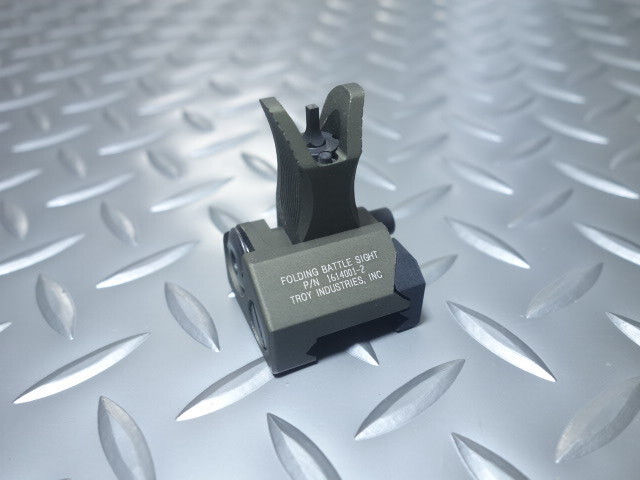 ☆TROY M4 Front Folding Battle Sight Replica (DE)☆トロイ フロントサイト