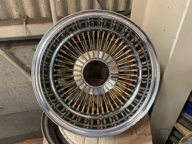 DAYTON デイトン 72スポーク ゴールド 14インチ ワイヤーホイール 当時物 トゥルースポーク インパラ 