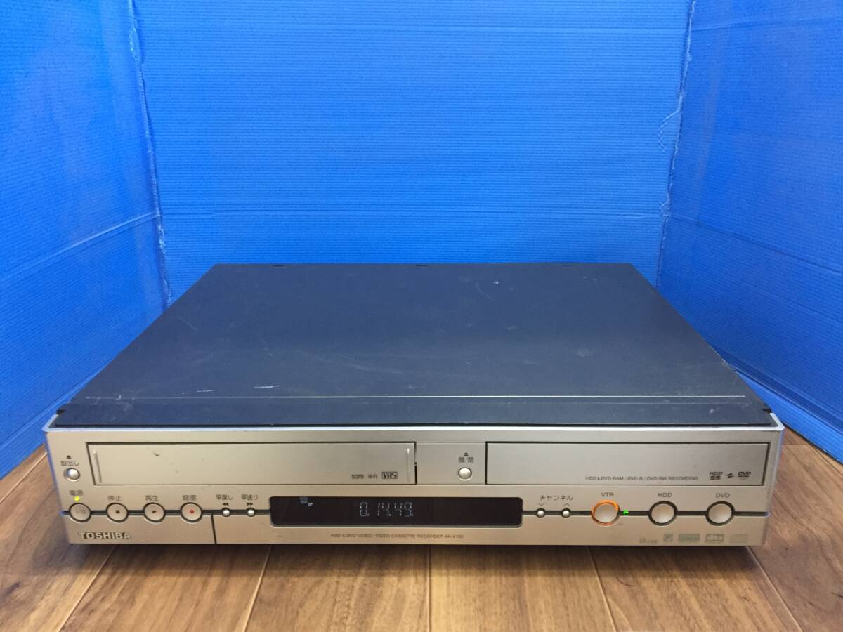 東芝 TOSHIBA VHS一体型HDD&DVDレコーダー AK-V100　中古品8929