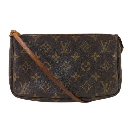 LOUIS VUITTON ルイ・ヴィトン ポシェット アクセソワール モノグラム アクセサリーポーチ 小物入れ ハンドバッグ レザー ブラウン M51980