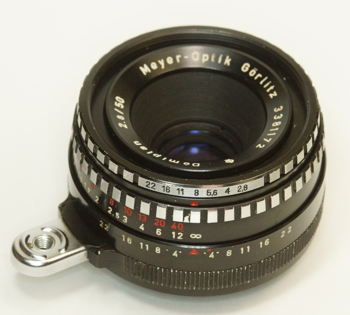 ドイツ製 Meyer-Optik Gorlitz Domiplan 2.8/50 Exakta 294N-172 ゼブラ Q1 前期型 総金属製 Triplet 