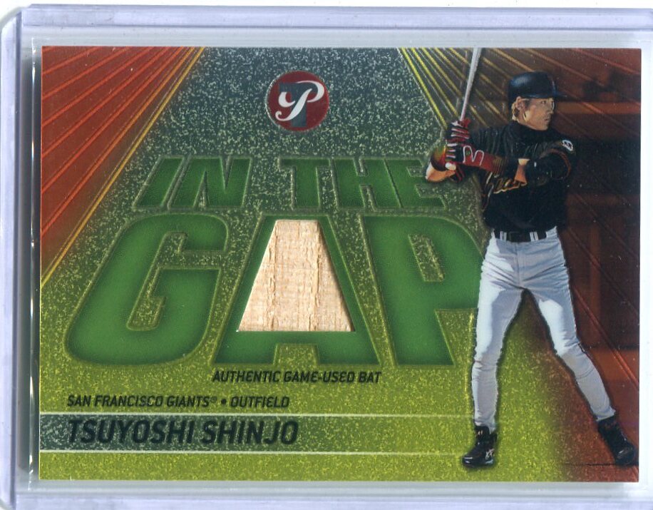 2002 Topps Pristine In the Gap Tsuyoshi Shinjo 新庄剛志 バット カード　1000枚限定