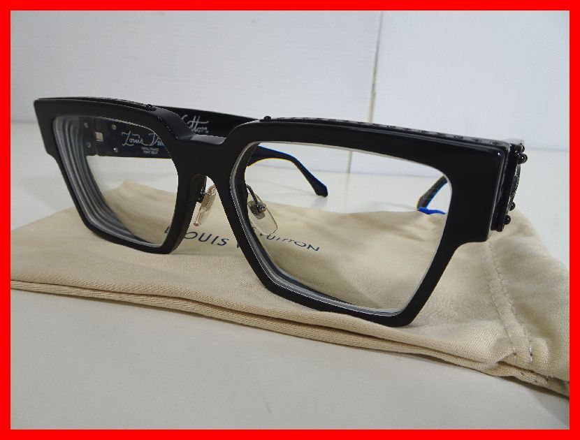 LOUIS VUITTON　ルイヴィトン　サングラス　1.1 クリア ミリオネア　Z1358W　55□17 145　※度入り　中古　2508★イ-295