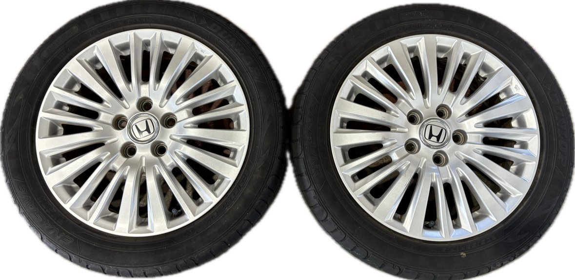 ★RK5 ホンダ ステップワゴン スパーダZ　純正 17インチ アルミ ホイール　2本　17×6J ＋50 PCD114.3 5穴 ハブ径64　205/55R17★