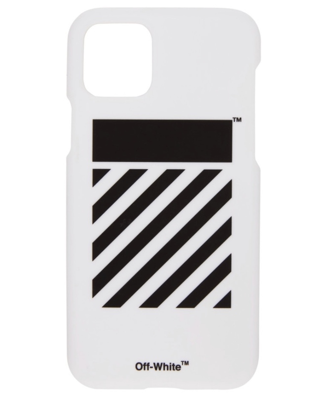SSENSE購入 新品 オフホワイト Off-White iPhone 11 Pro ケース アイフォンケース ホワイト バイアス