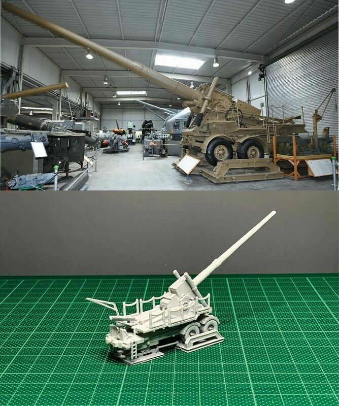 1/144 レジンキット WWII German 24cm Kanone 3 Gun