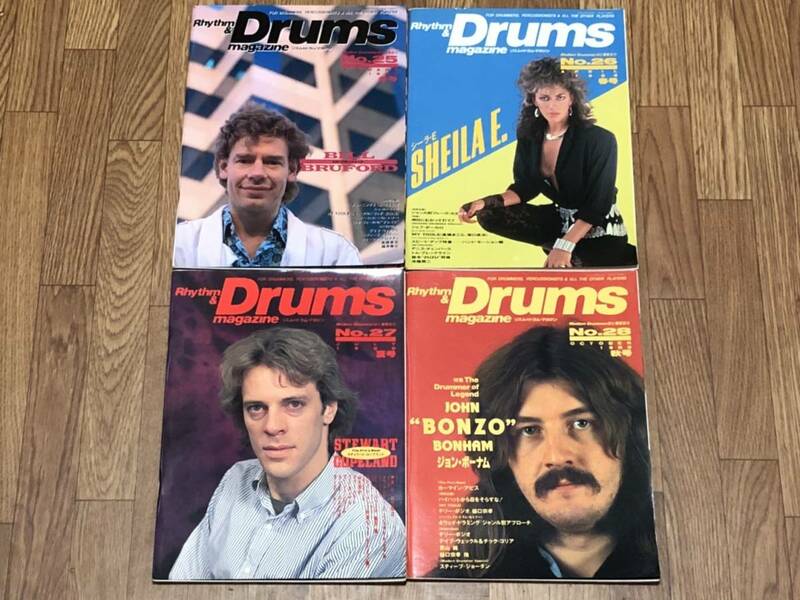 リズム＆ドラム・マガジン 1989年 1年分 4冊セット / 平成元年 まとめ売り Rhythm & Drums magazine